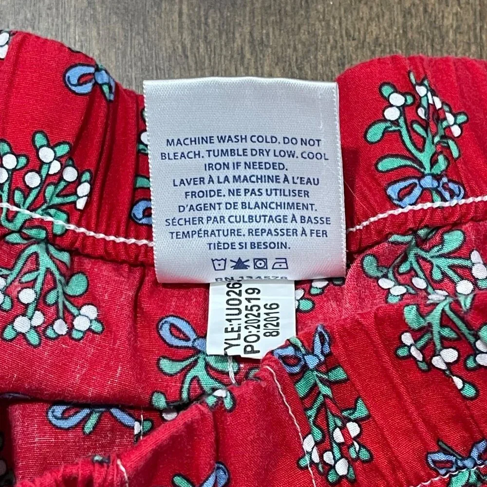 Vineyard Vines Boxers Men's Size XS Mistletoe Print 100% Cotton Holiday Red‎